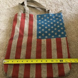 American Flag beach bag